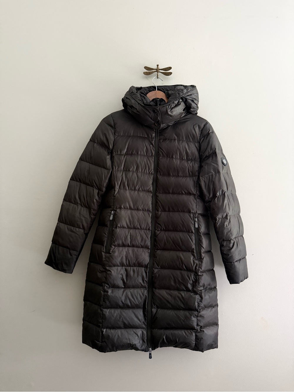 Happy Goat Lucky Dark Green Miranda Down Puffer Coat Womens Medium